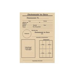 Oberkommando der Heeres Dienstausweis - replika
