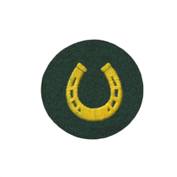 Naszywka Heer - Gepruftes Hufbeschlagpersonal, ciemnozielona - replika