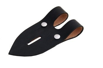 Skórzany zaczep lornetki WH/SS - czarny - replika