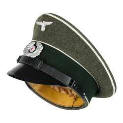 Czapka służbowa żołnierska WH Schirmmütze z insygniami