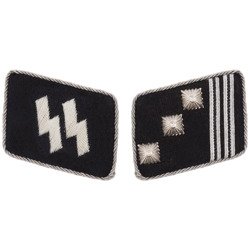 Patki oficerskie SS sukienne - Hauptsturmführer