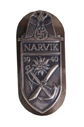 Tarcza "Narvik" - srebrna, replika