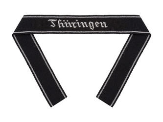 Taśma na rękaw Totenkopf-Standarte 3  "Thüringen" - RZM, oficerska