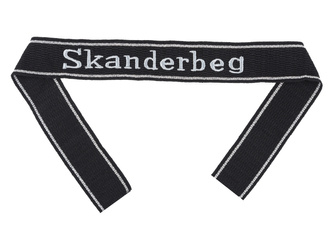 Taśma na rękaw Waffen SS, Skanderbeg - RZM, żołnierska