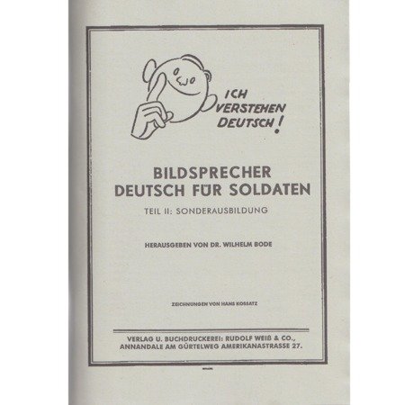 Bildsprecher deutsch für soldaten, Teil II - replika