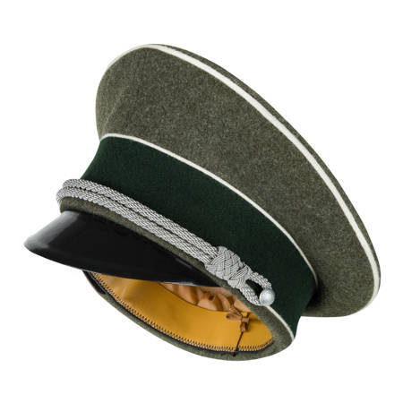 Czapka służbowa oficerska WH Schirmmütze, piechota - sukno