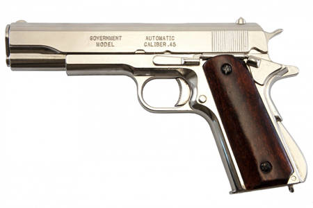Denix 6316, replika Colt M1911A1 - srebrny