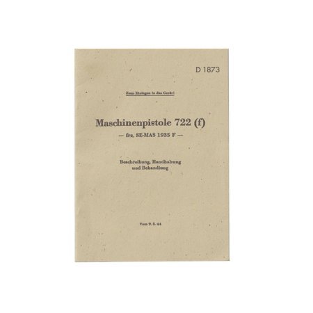 Die Maschinenpistole MP722(f)/ MAS 1935 instrukcja - replika