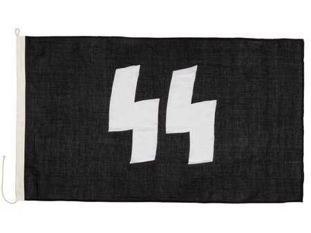 Flaga SS z runami, mała - replika z defektem