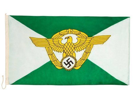 Flaga policji III Rzeszy, duża - replika z defektem