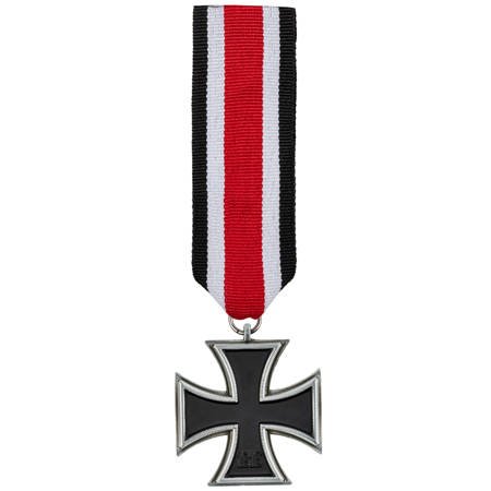 Krzyż żelazny II klasy z wstążką - replika postarzana