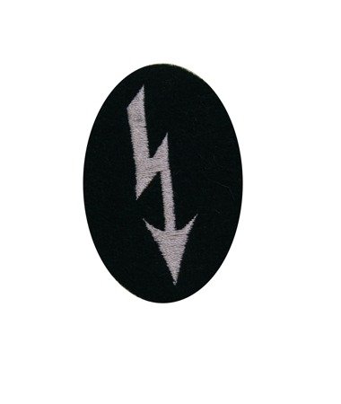 Nachrichtentruppen Abzeichen - odznaka oddziałów łączności - ciemnozielone tło