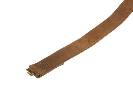 Pas główny M1895 brązowy skórzany, hak mosiężny - replika