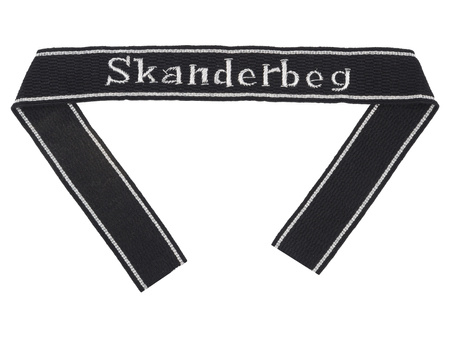 Taśma na rękaw Waffen SS, Skanderbeg - RZM, oficerska