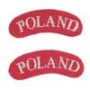 Naszywka oficerska PSZ - "Poland" - para